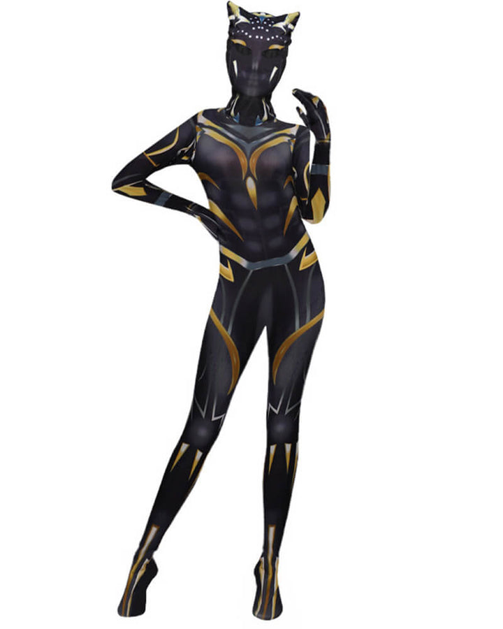 Shuri Black Panther 2 Catsuit Wakanda Forever Kids Halloween Costume