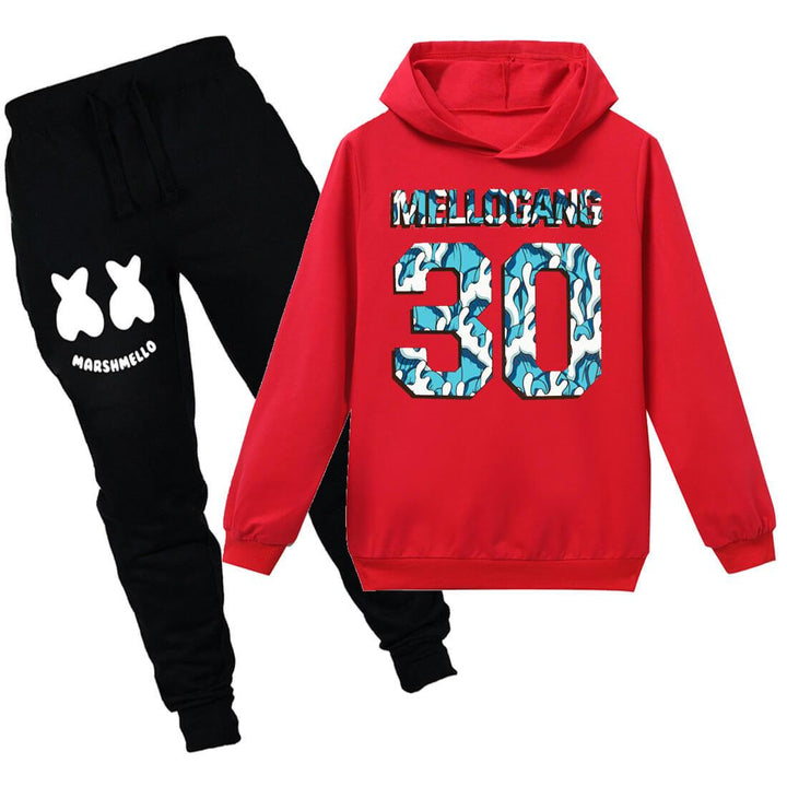 Marshmello Dj Music 30 Print Girls Boys Cotton Hoodie And Sweatpants