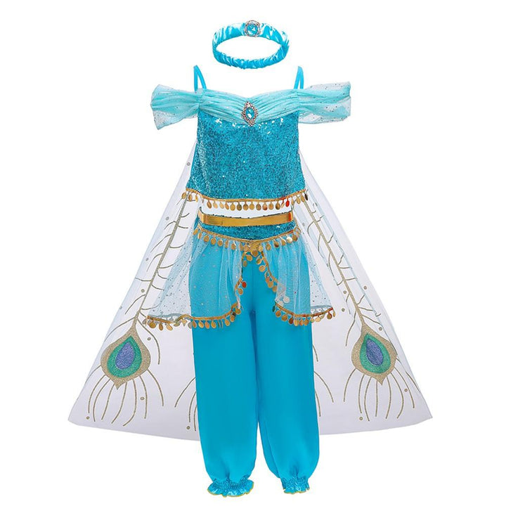 Girls Jasmine Princess Kids Halloween Costume