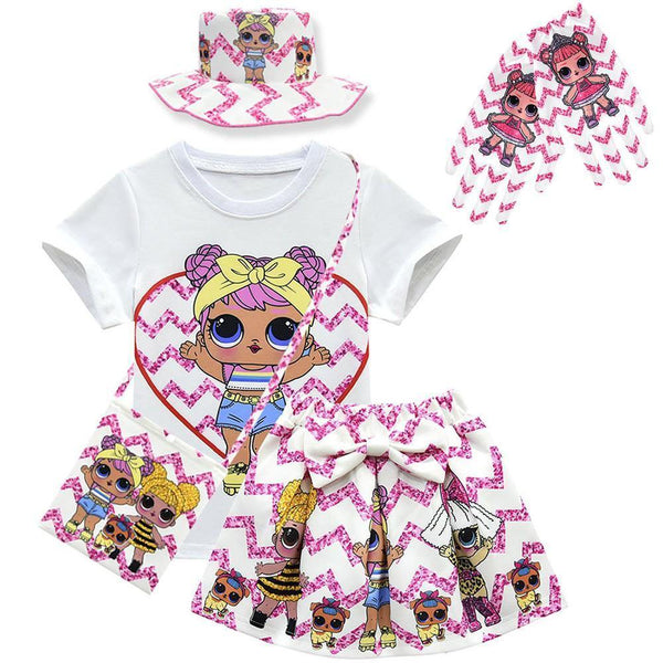 Lol Surprise Dawn Doll Girls Costume T Shirt Outfit Sets 6 Pieces