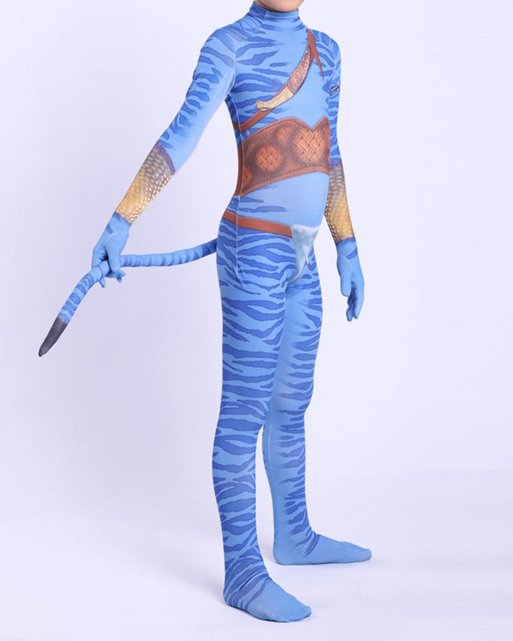 Boys Avatar Final Fight Bodysuit Cosplay School Play Party Costume