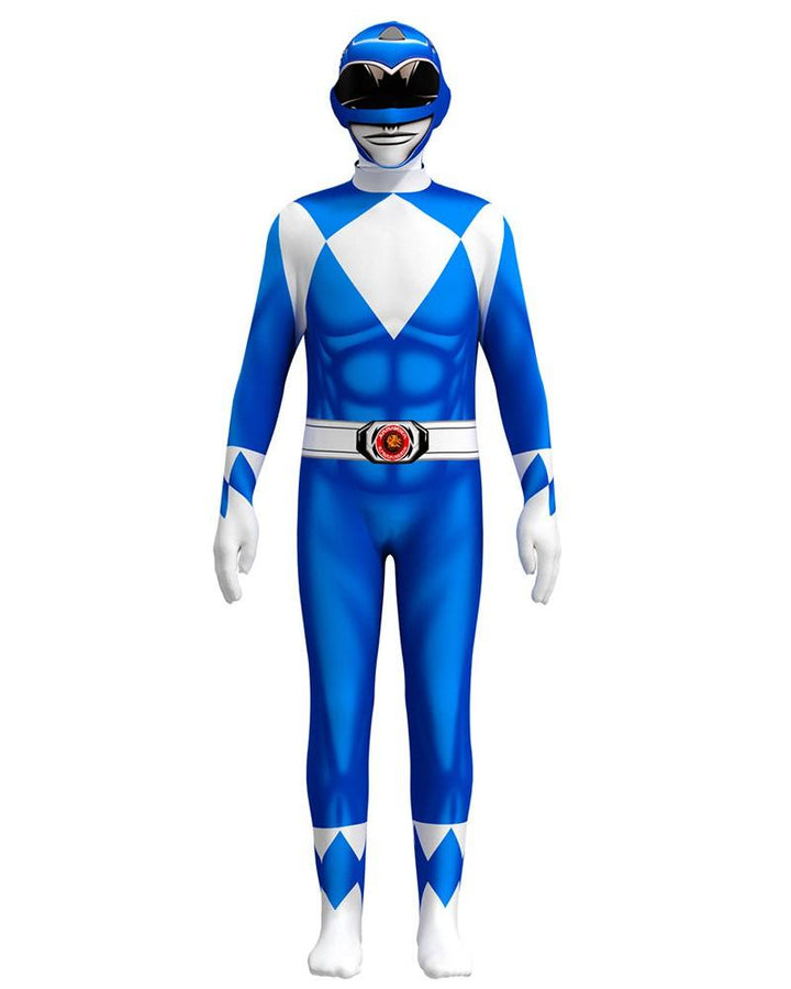 Boys Billy Blue Mighty Morphin Power Ranger Kids Halloween Costume