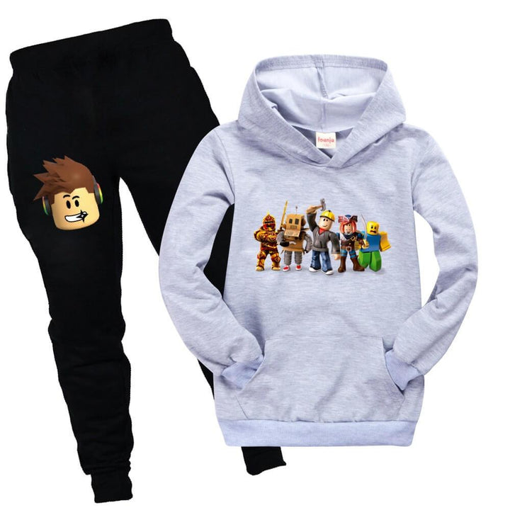 Roblox Family Collection Print Girls Boys Cotton Hoodie And Sweatpants